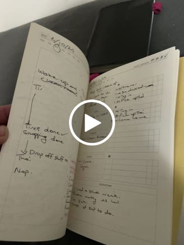 Customer video review of Fast Brain Daily Productivity Planner- Single Notebook