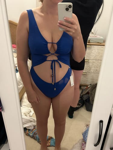 Customer photo review of Carib One Piece // Sapphire