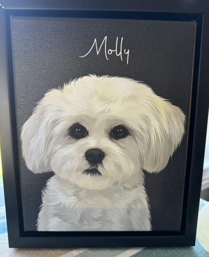 Customer photo review of Pet Art Canvas Wrap