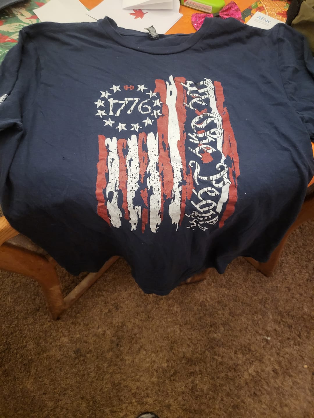 Customer photo review of We The People 1776 Flag T-Shirt