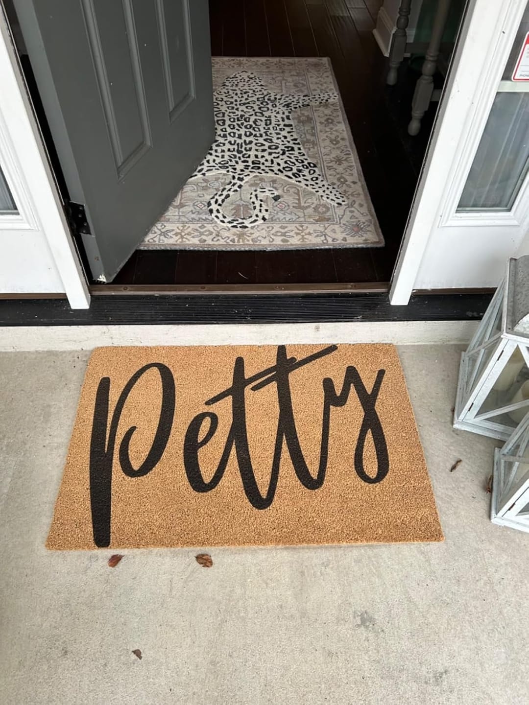 Customer photo review of Personalized Handwriting Family Surname Doormat