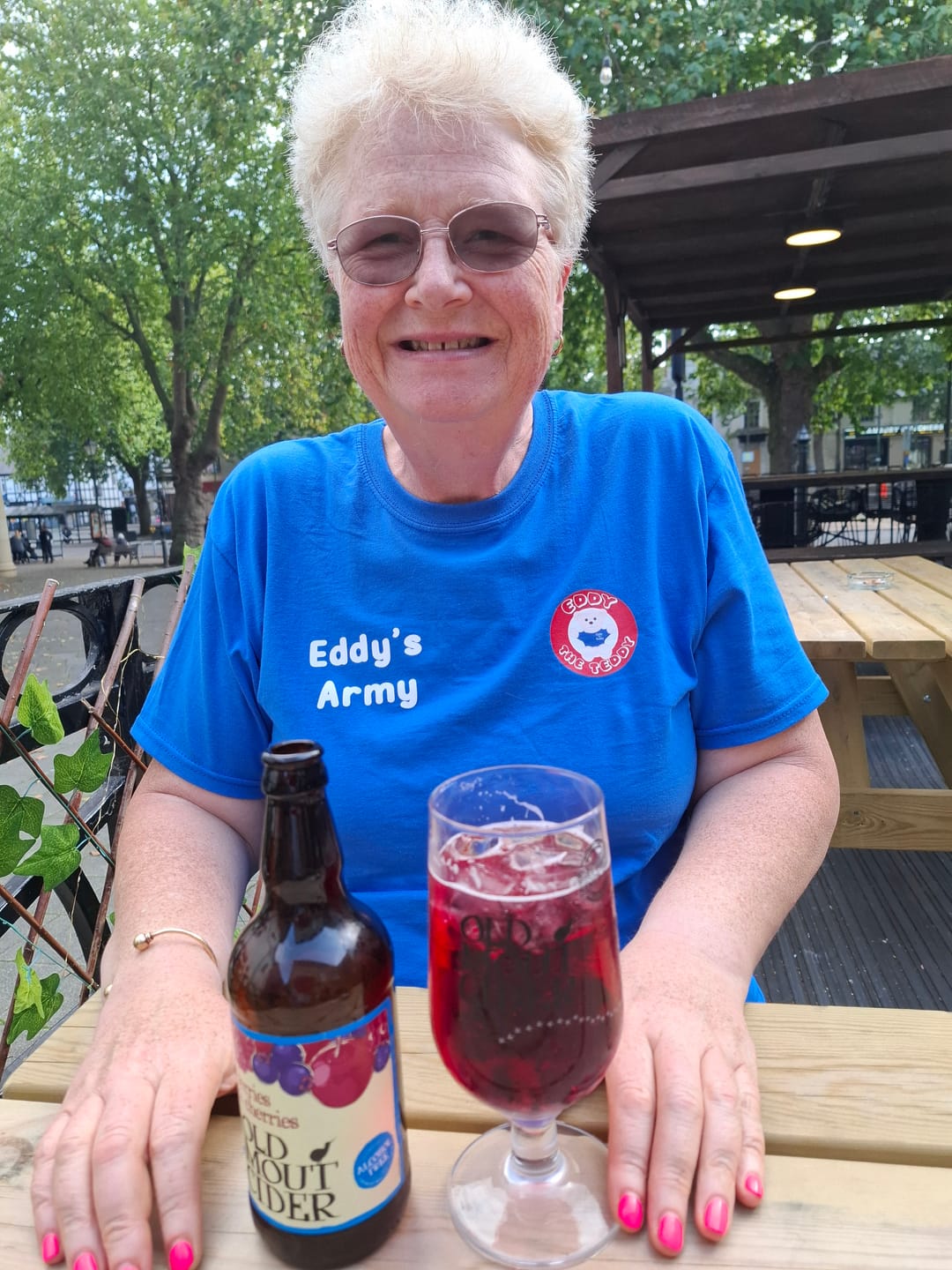 Customer photo review of Eddy's Army (Supporting Children In Hospital) T shirt
