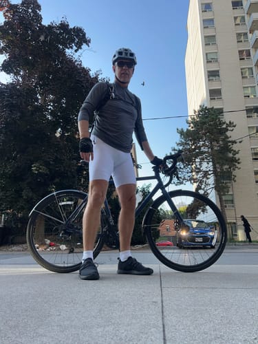 Customer photo review of LIFTTINT 2.X BIB SHORTS - WHITE