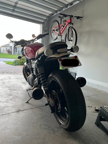 Customer photo review of Triumph Speed Twin 1200 Tail Tidy Kit - 2019+