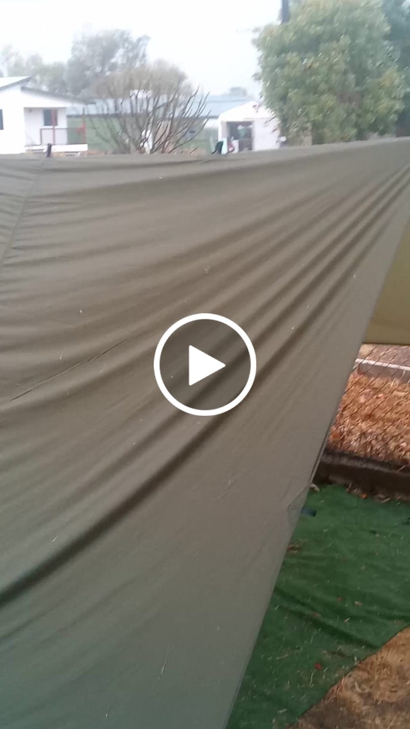 Customer video review of 3m x 4m Lightweight Tarp