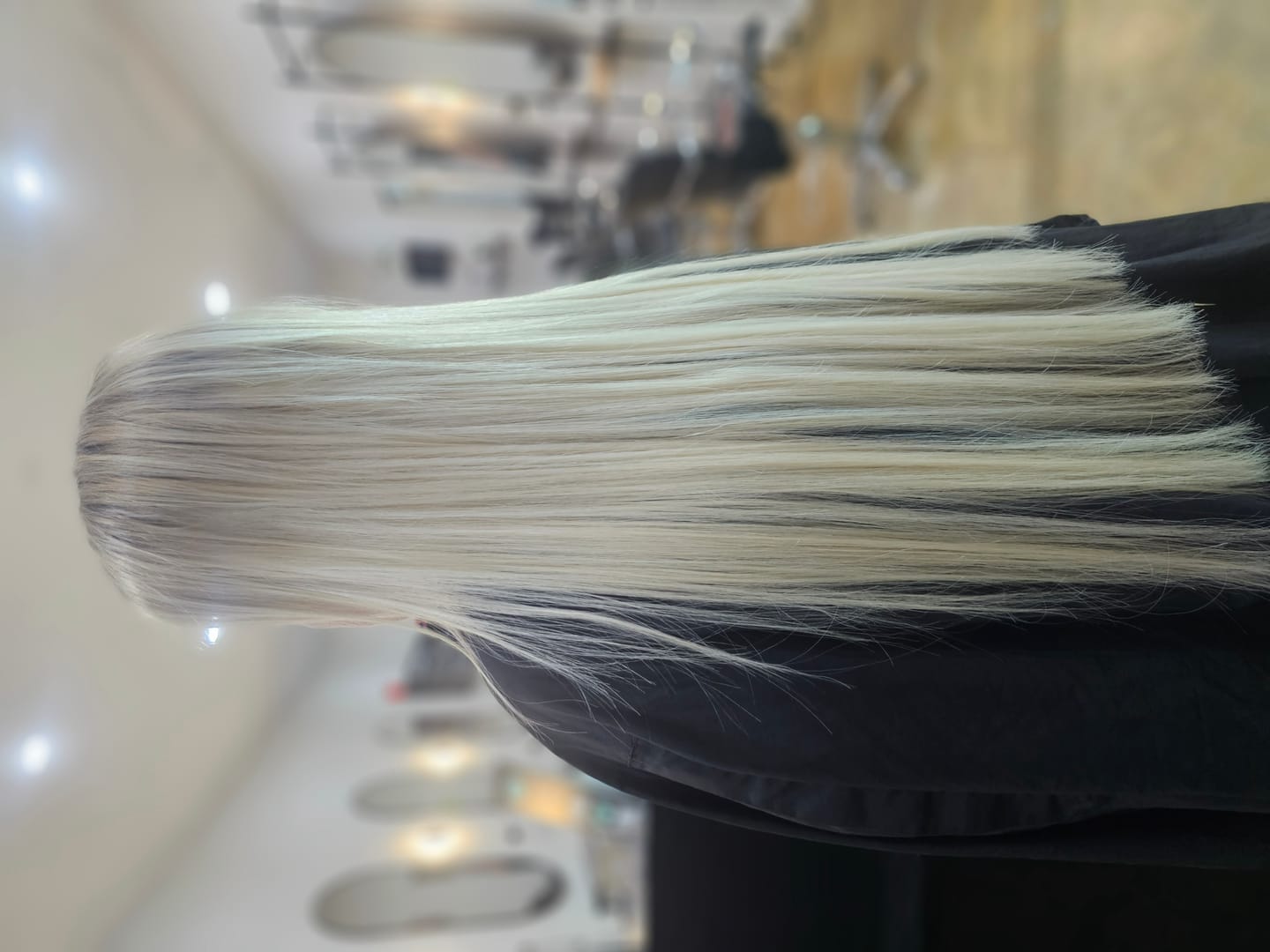 Customer photo review of 22 Inch Mini Weft Hair Extensions