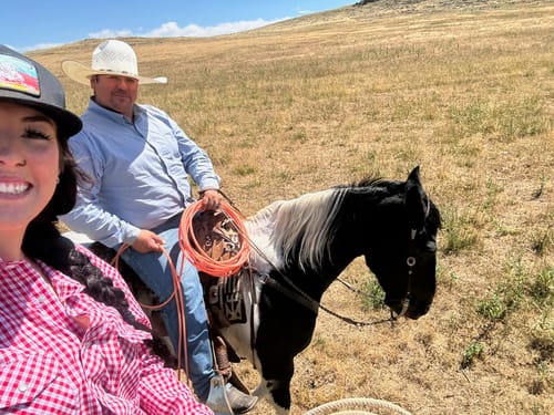 Customer photo review of Cinch Men's Stretch Thistle Light Blue Button Down Shirt MTW1105732