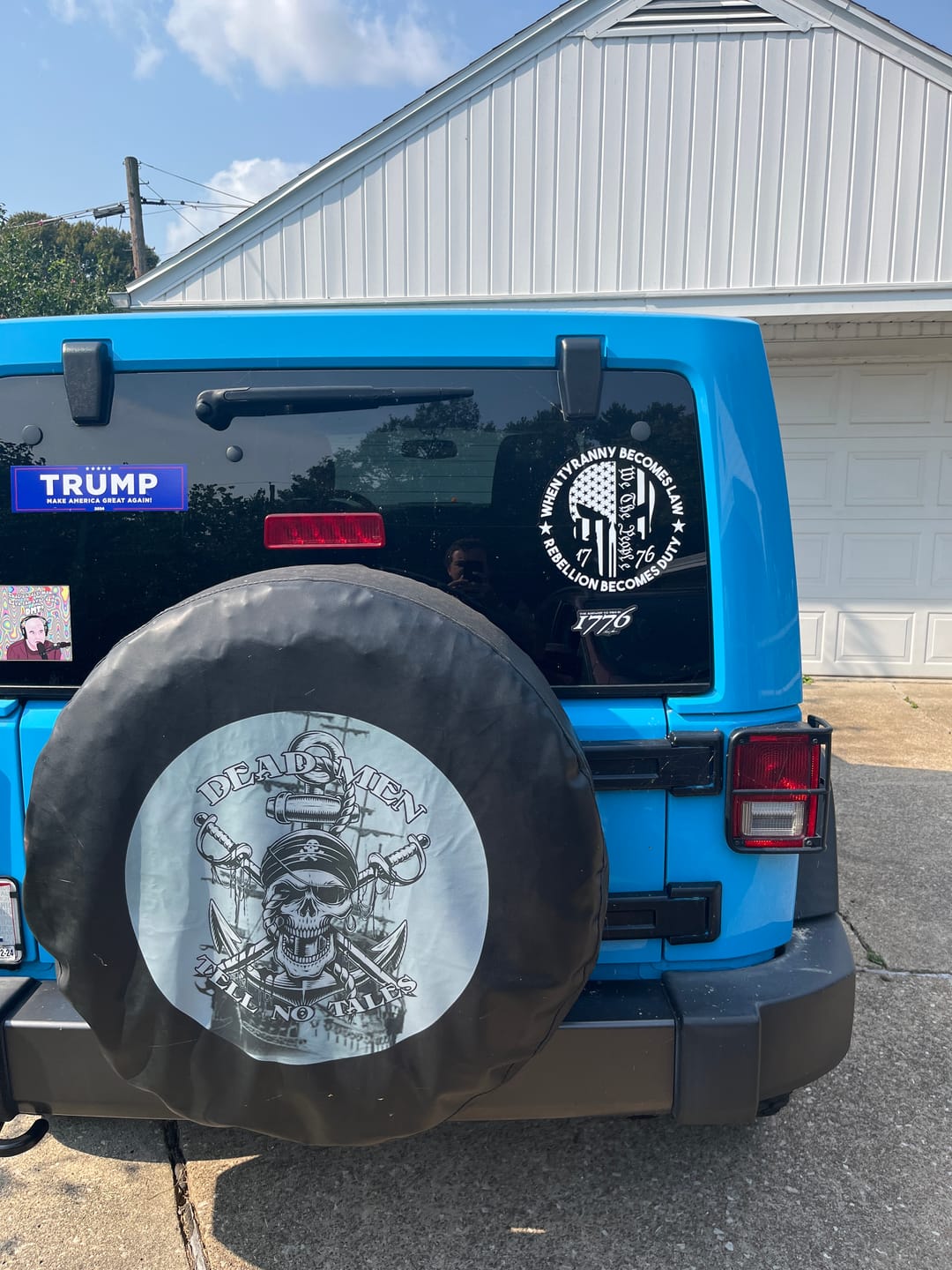 Customer photo review of The Answer to 1984 Decal