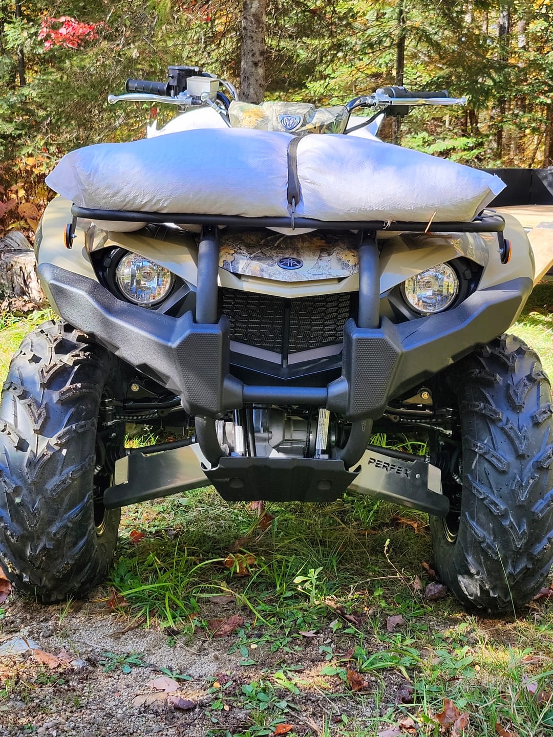 Customer photo review of Aluminum A-arm Guards for Yamaha Kodiak 450 (2018+)