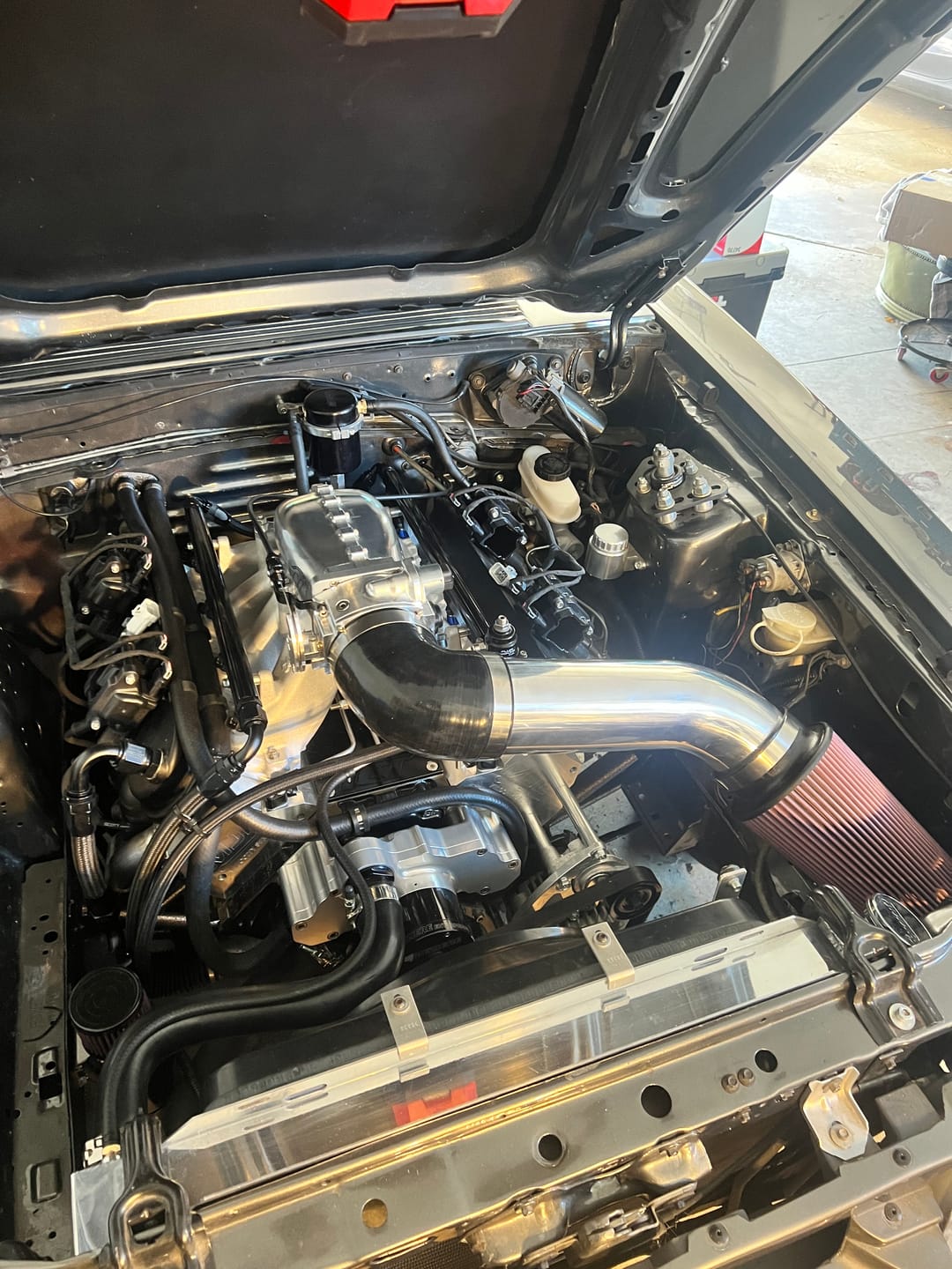 Customer photo review of Motion Raceworks 48" Throttle Cable w/ GM/Ford Pedal Attachment 18-141