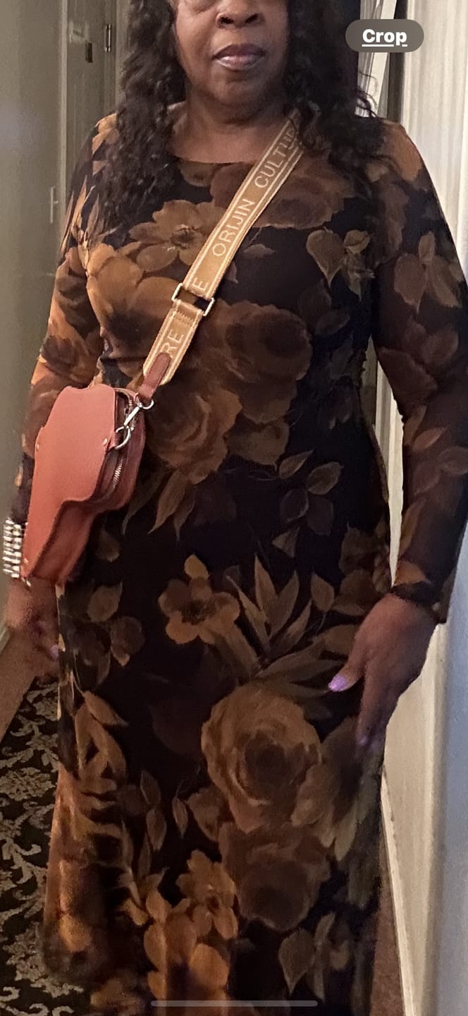 Customer photo review of Africa Fanny Pack/ CrossBody Bag- Brown Leather