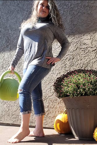 Customer photo review of Vista Half-Zip Tunic