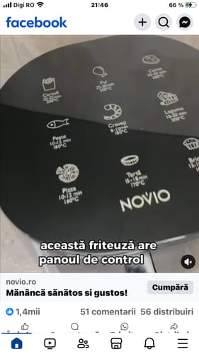 Customer photo review of Air Fryer Novio Grill & Fry