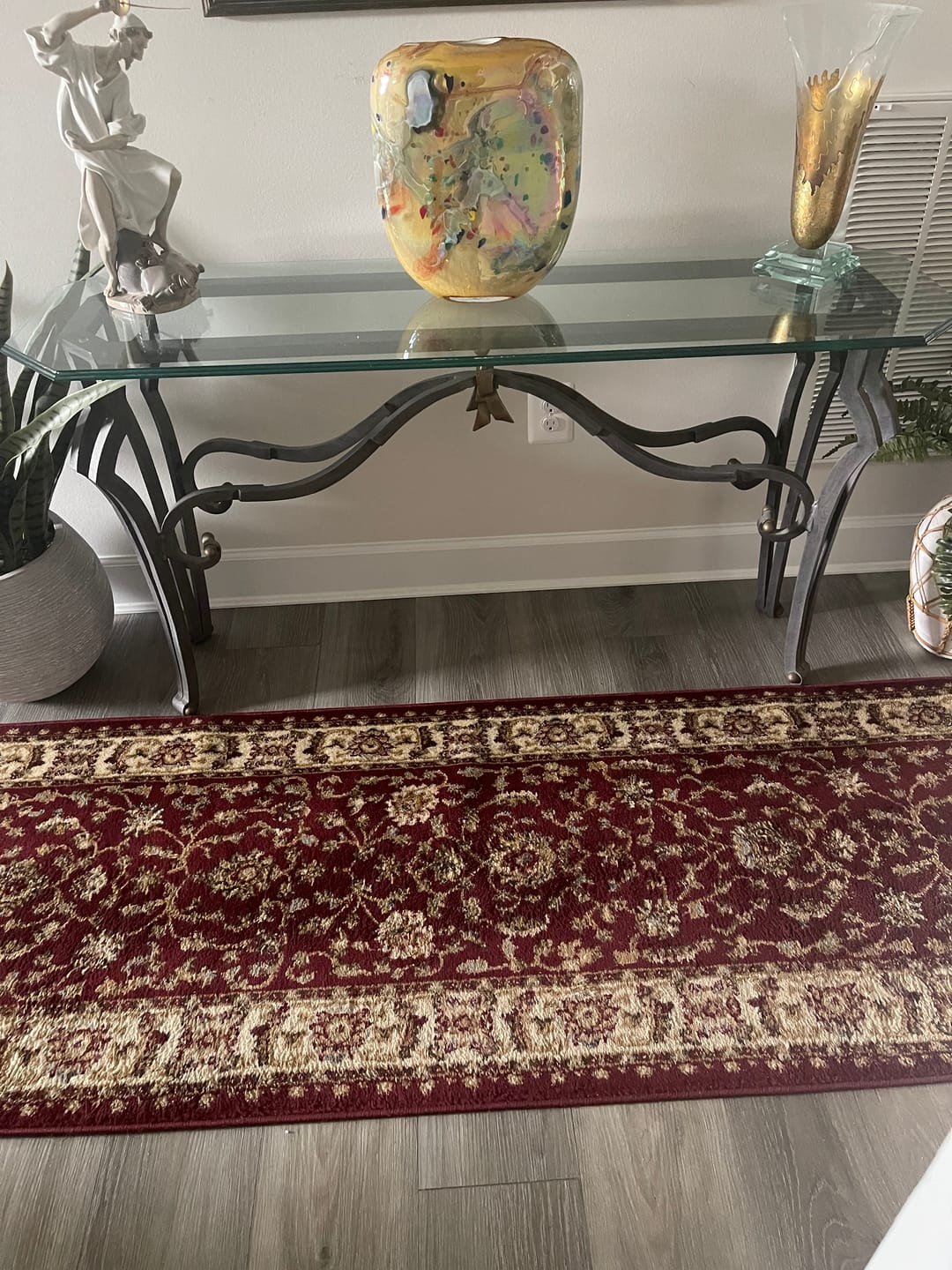 Customer photo review of Aurora Nebula Glow - Handblown Art Glass Vase  (Item #6812)