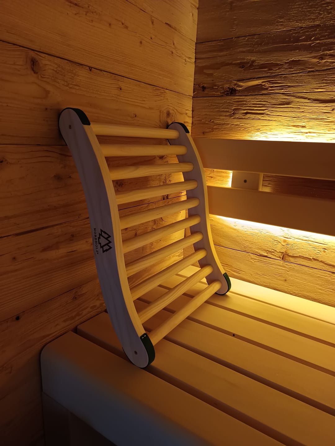 Customer photo review of Ergonomische Sauna Rückenlehne