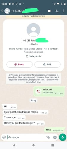 Customer photo review of Nepali Indrani Siddha Mala (Customizable)