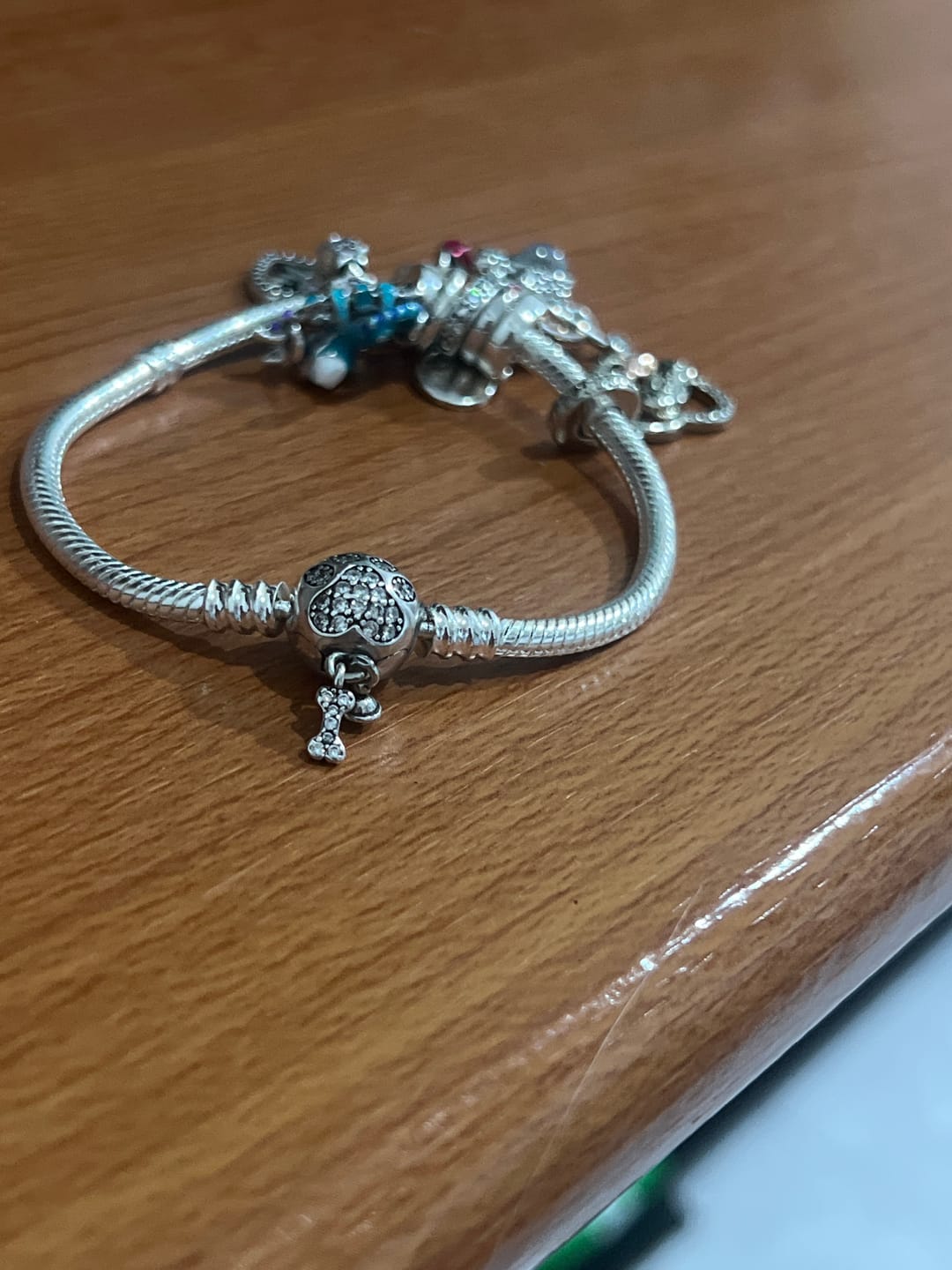 Customer photo review of Pulsera Huella de Perrito Diamantes