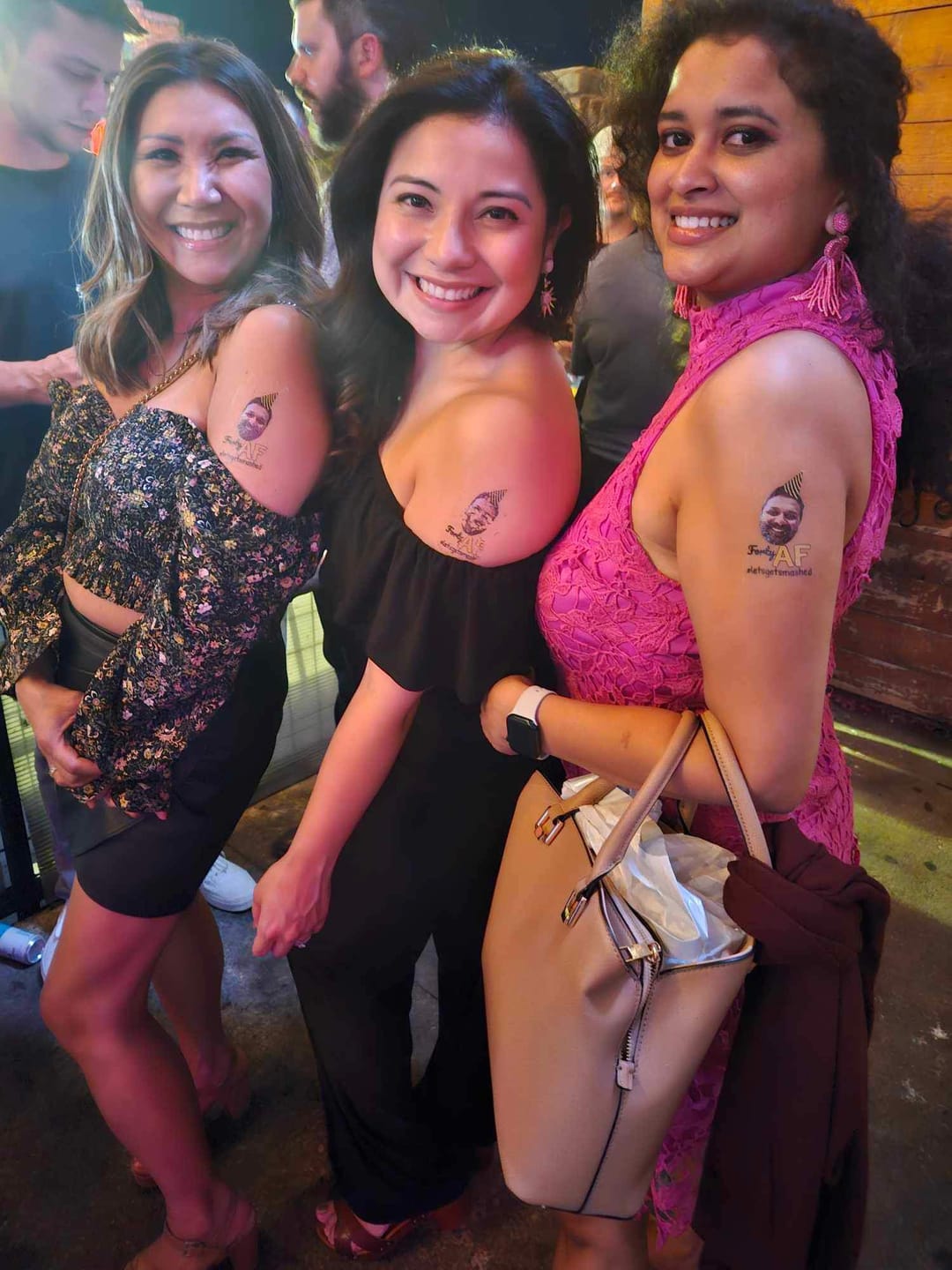 Customer photo review of Birthday AF - Temporary Tattoo