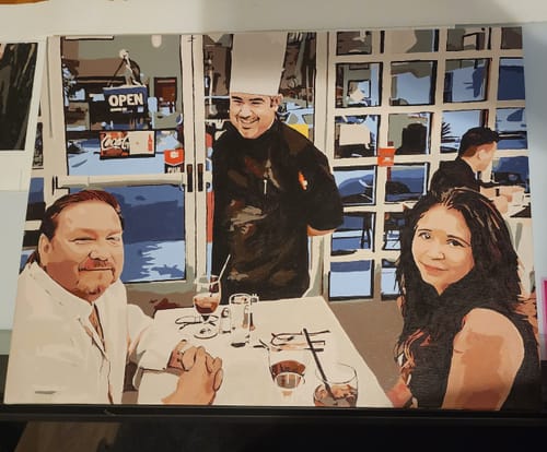 Customer photo review of Custom Paint by Numbers Kit for Personalized Artwork