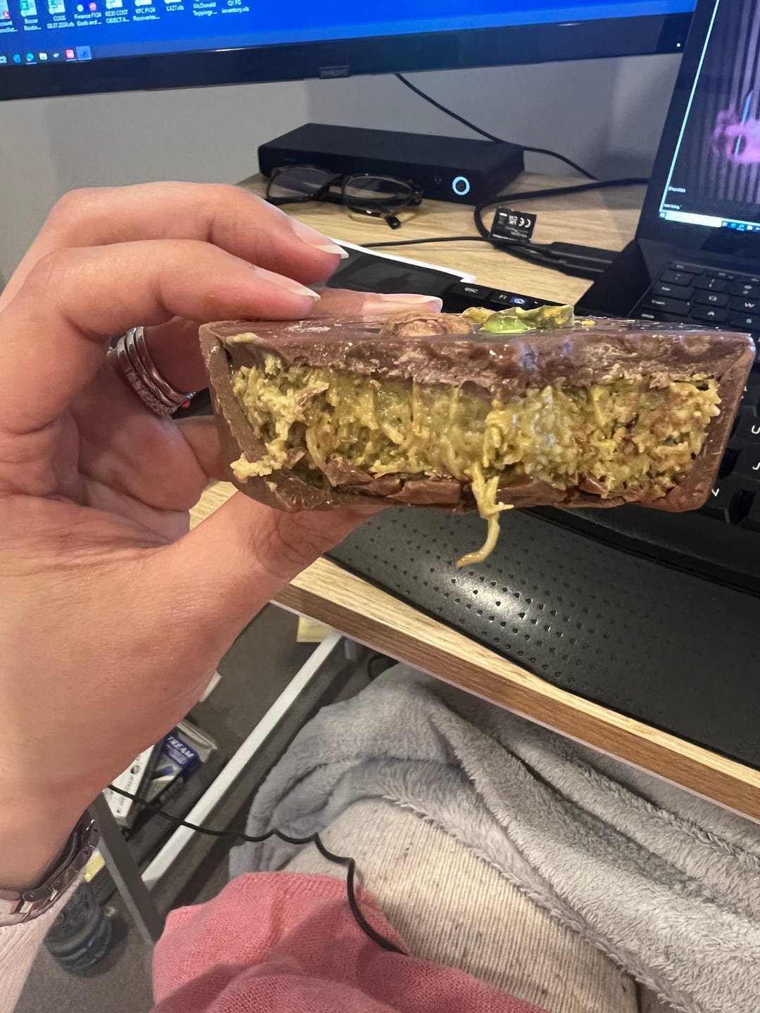 Customer photo review of LIMITED EDITION Pistachio Dream Pie