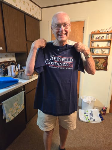 Customer photo review of Seinfeld 24 Cotton Tee
