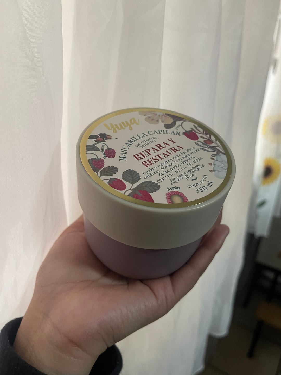 Customer photo review of Mascarilla Capilar– Fuerza y Volumen