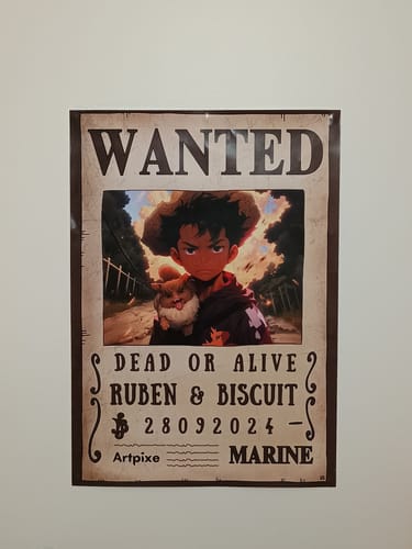 Customer photo review of Portrait manga personnalisé | One Piece