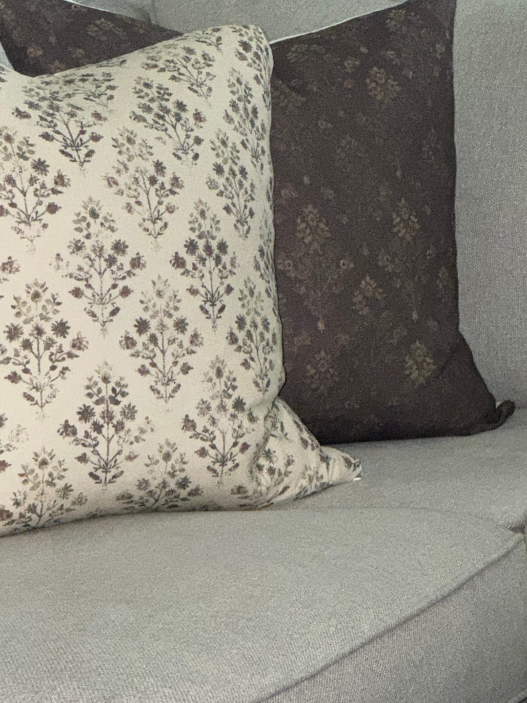 Customer photo review of Bordeaux in Linen - 18" | 20" |  22"