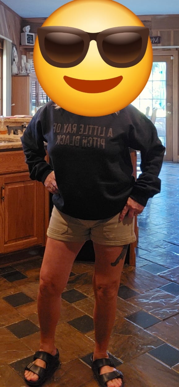 Customer photo review of Pitch Black • Tonal Pullover
