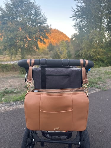 Customer photo review of Butterscotch Classic Stroller Caddy