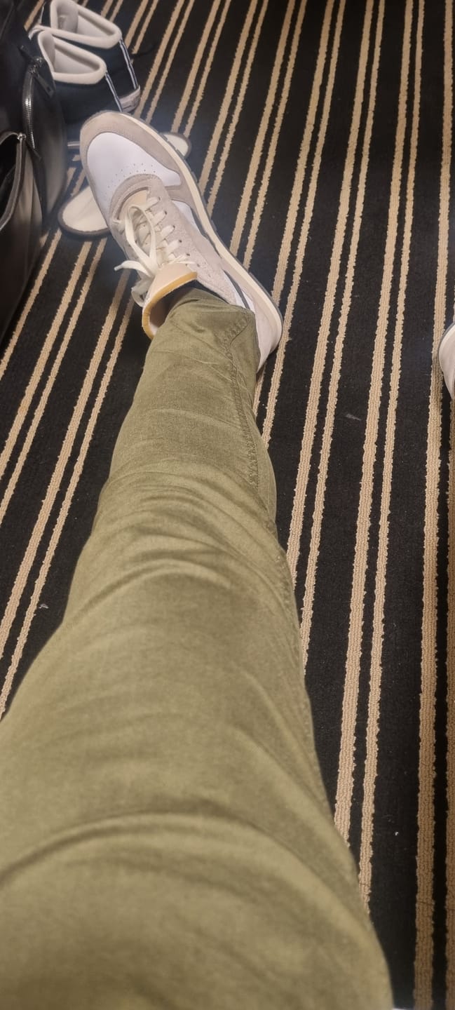 Customer photo review of Ultra Stretch Chino Pants - Slim Fit - Olive
