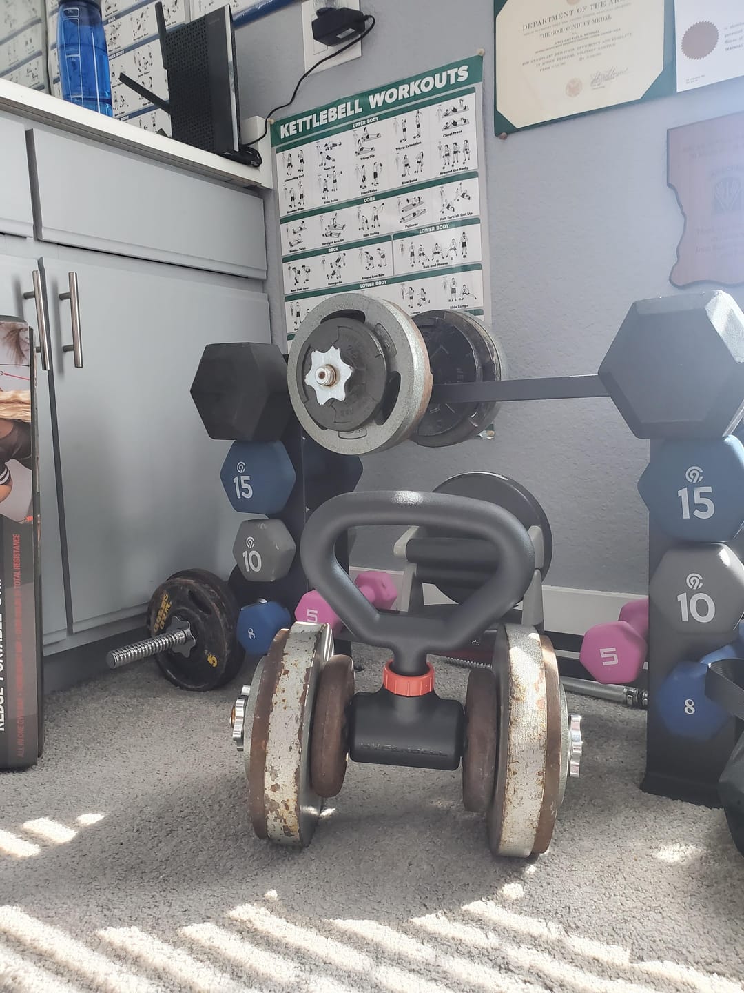 Customer photo review of Hyperbell Bundle: Bar, Kettlebell