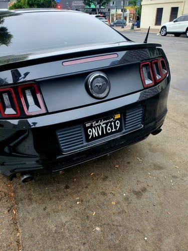 Customer photo review of 1994-2011 CALIFORNIA LICENSE PLATE - BLACK WITH WHITE TEXT 6"x12" (156.5mm x 305mm)