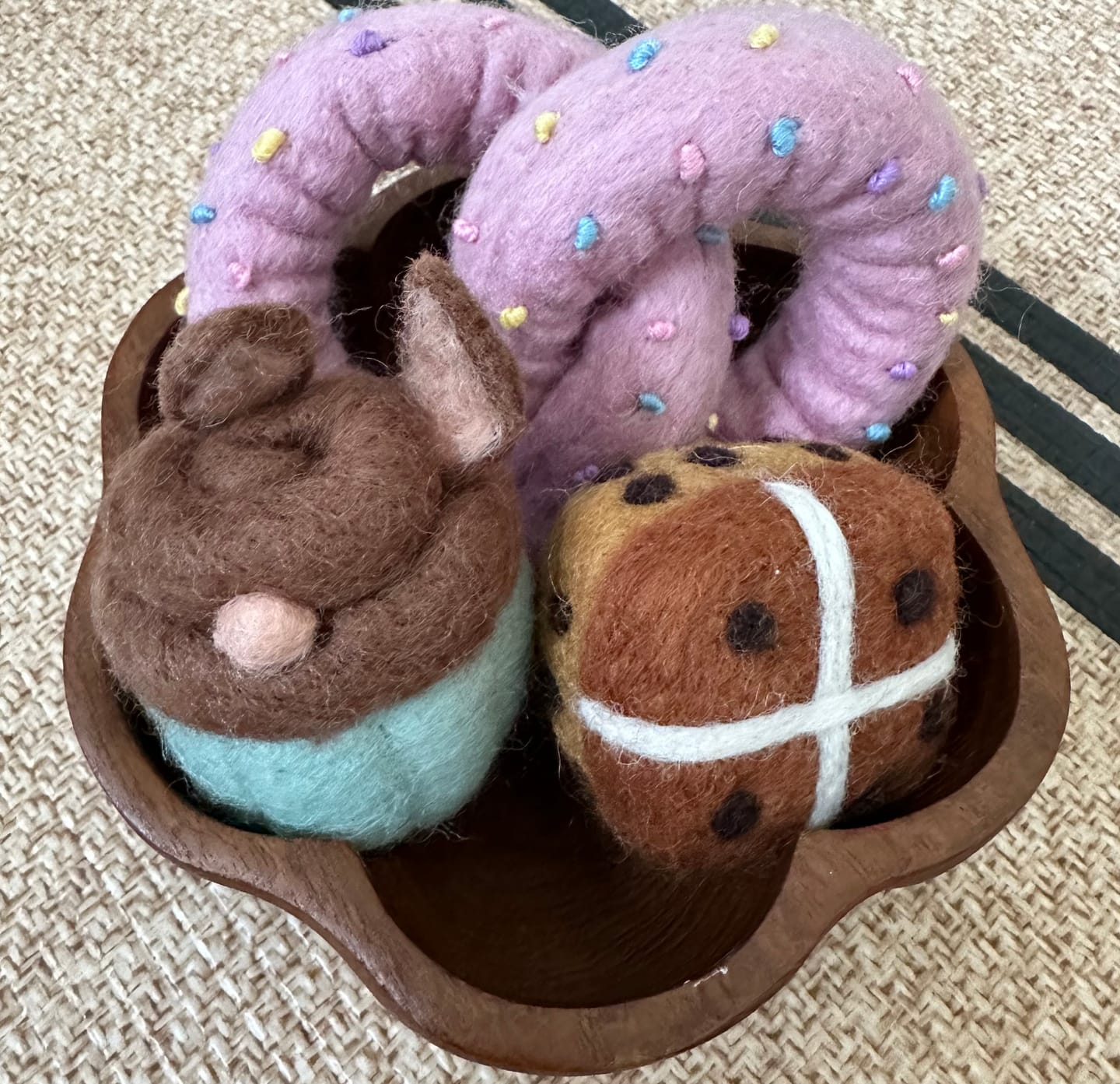 Customer photo review of Felt Soft Pastel Pretzel