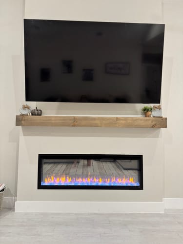Customer photo review of Contemporary Mantels