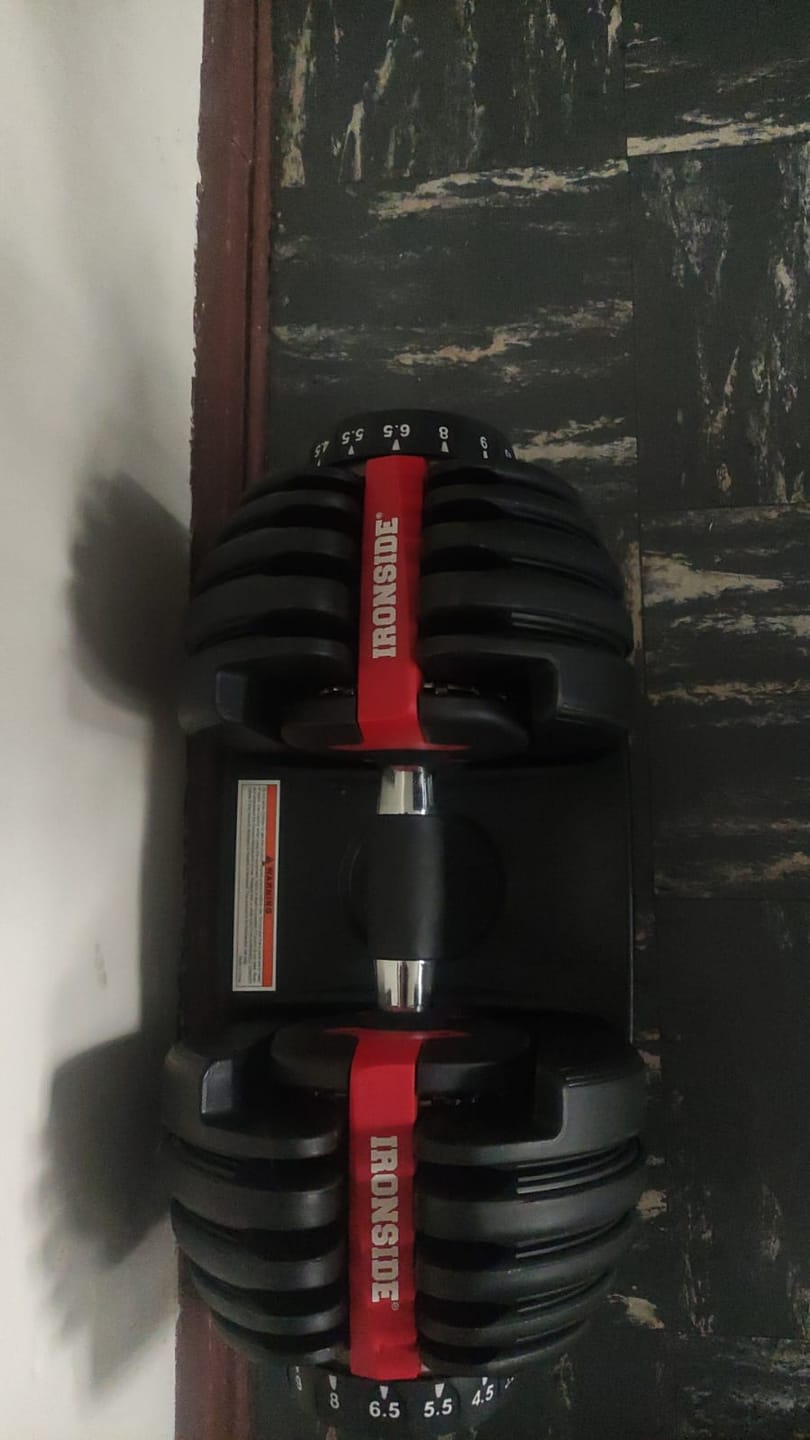 Customer photo review of Mancuerna Ajustable IRONSIDE 24 Kg
