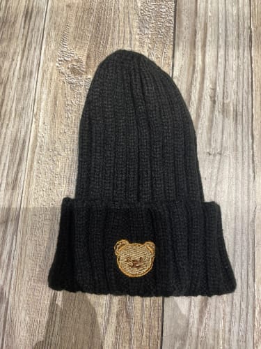 Customer photo review of Teddy Bear Embroidered Beanie Hat