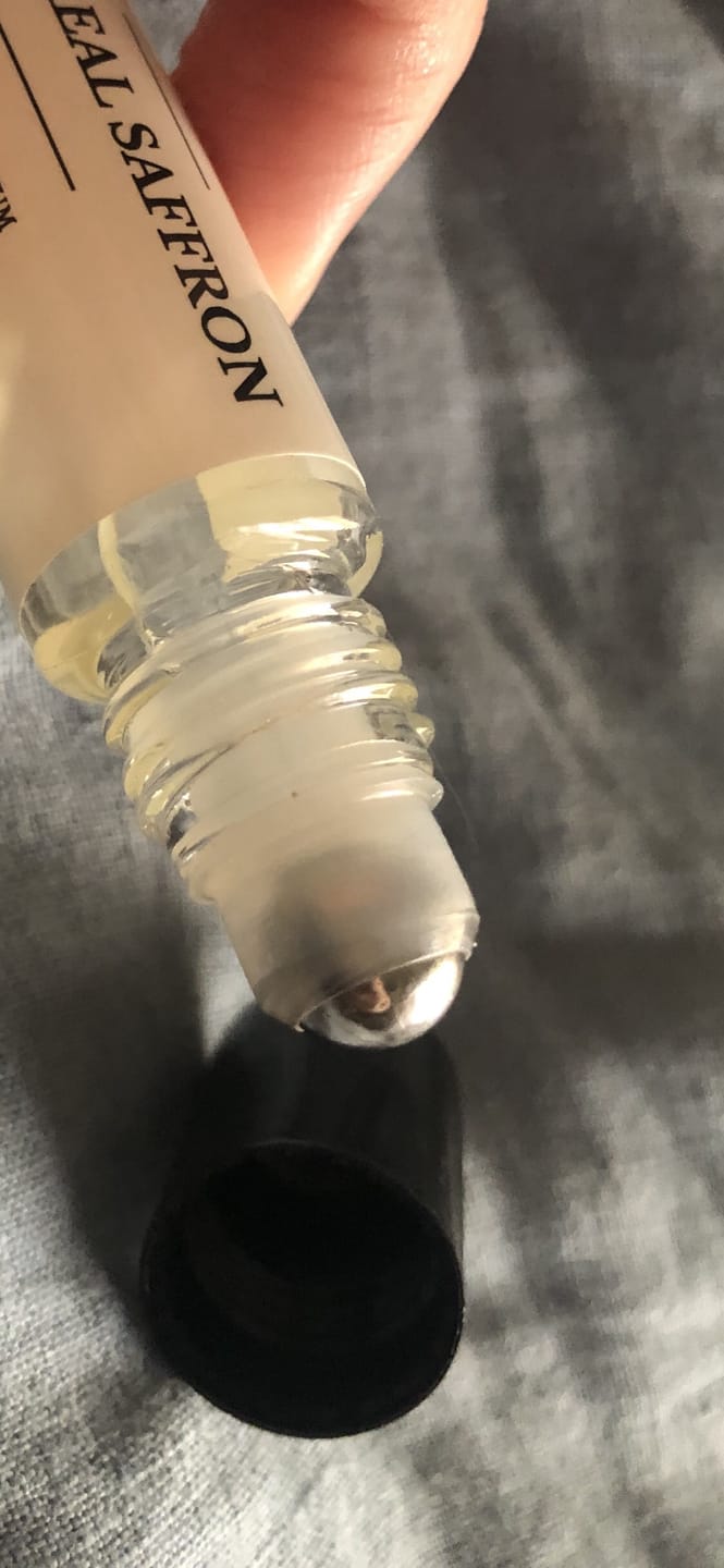 Customer photo review of ETHEREAL SAFFRON PERFUME OIL