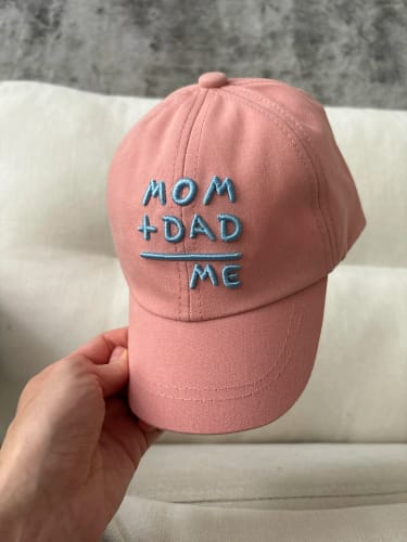 Customer photo review of Mom Dad Me Snapback Cap
