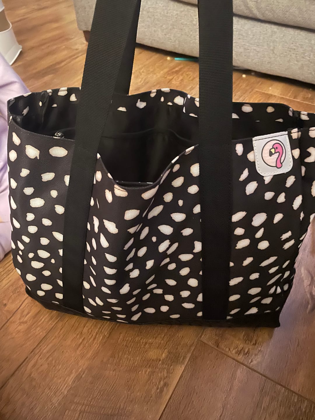 Customer photo review of Dalmatian Tote Bag