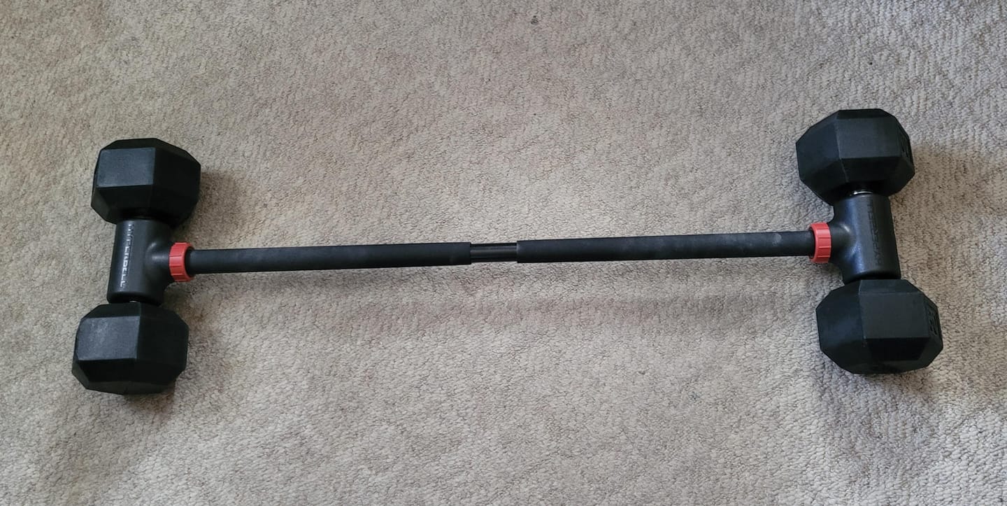 Customer photo review of Hyperbell Bundle: Bar, Kettlebell