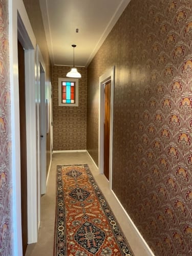 Customer photo review of Flora Art Deco Wallpaper - Russet