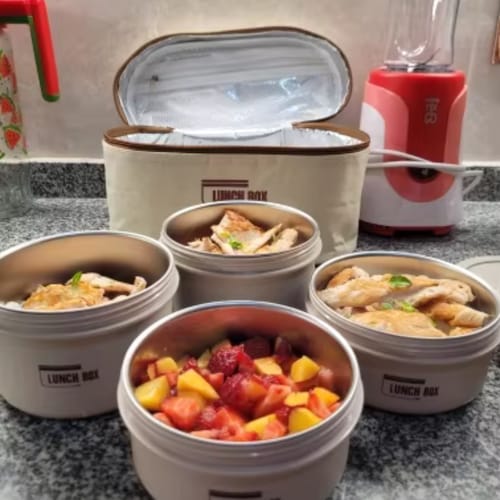 Customer photo review of Lunch Box - ערכת קופסאות אוכל שומרות חום קלות לנשיאה