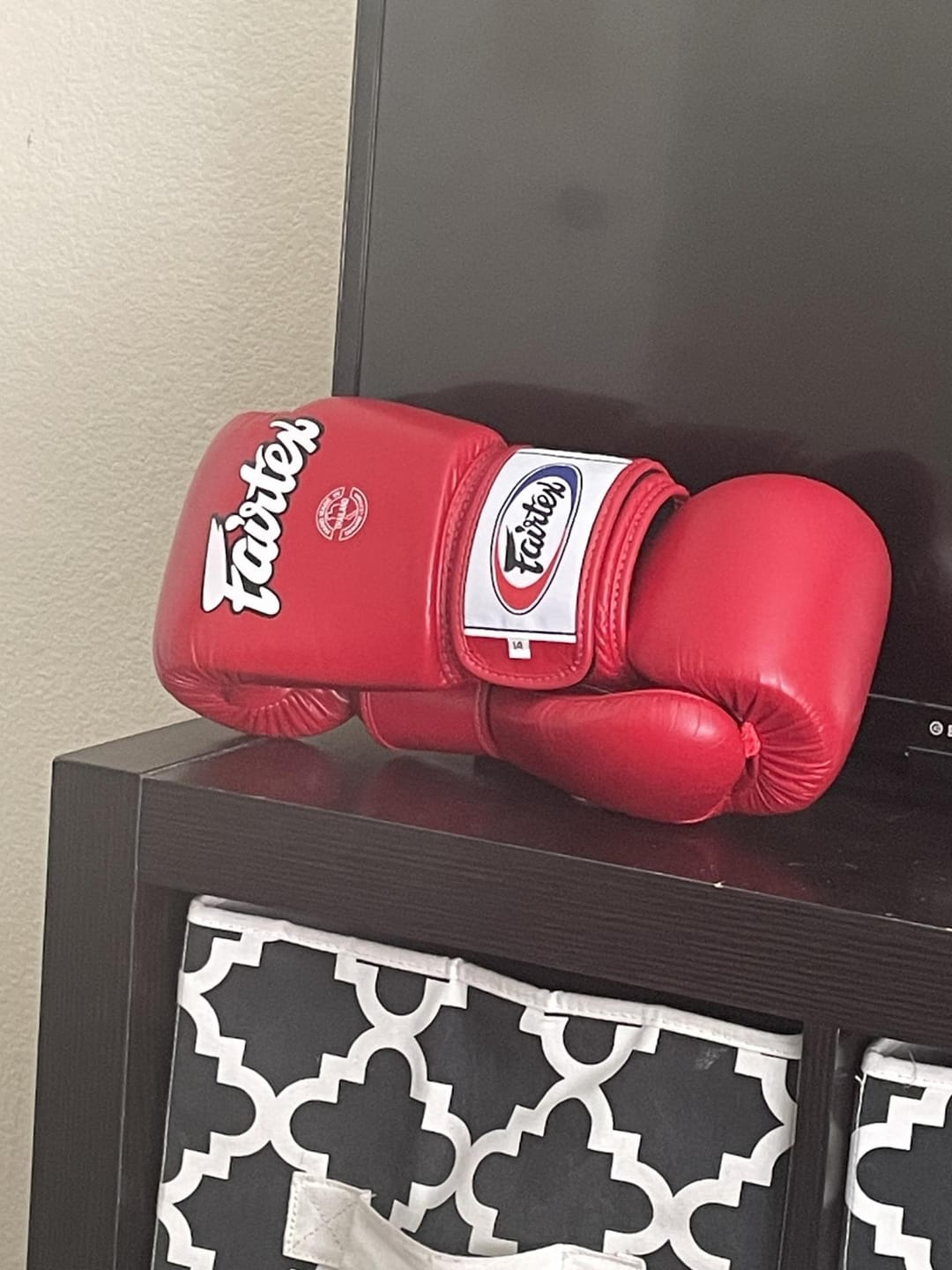 Customer photo review of Fairtex BGV1 Muay Thai Boxing Glove - Solid Colors