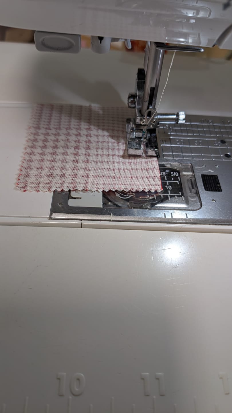 Customer photo review of 1/4" Foot w/ Guide (O), Janome