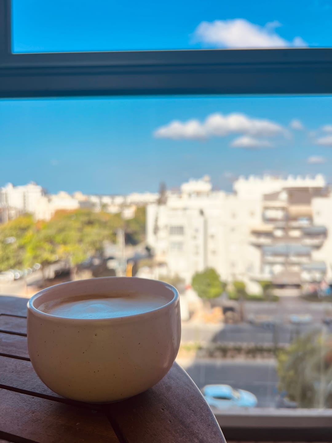 Customer photo review of ספל מאצ'ה וקפוצ׳ינו 220 מ"ל | קרמיקה פורטוגלית בעיצוב טבעי