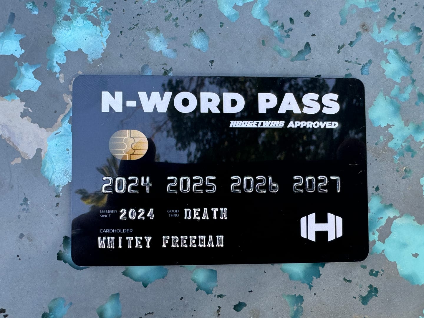 Customer photo review of N-Word Pass Card