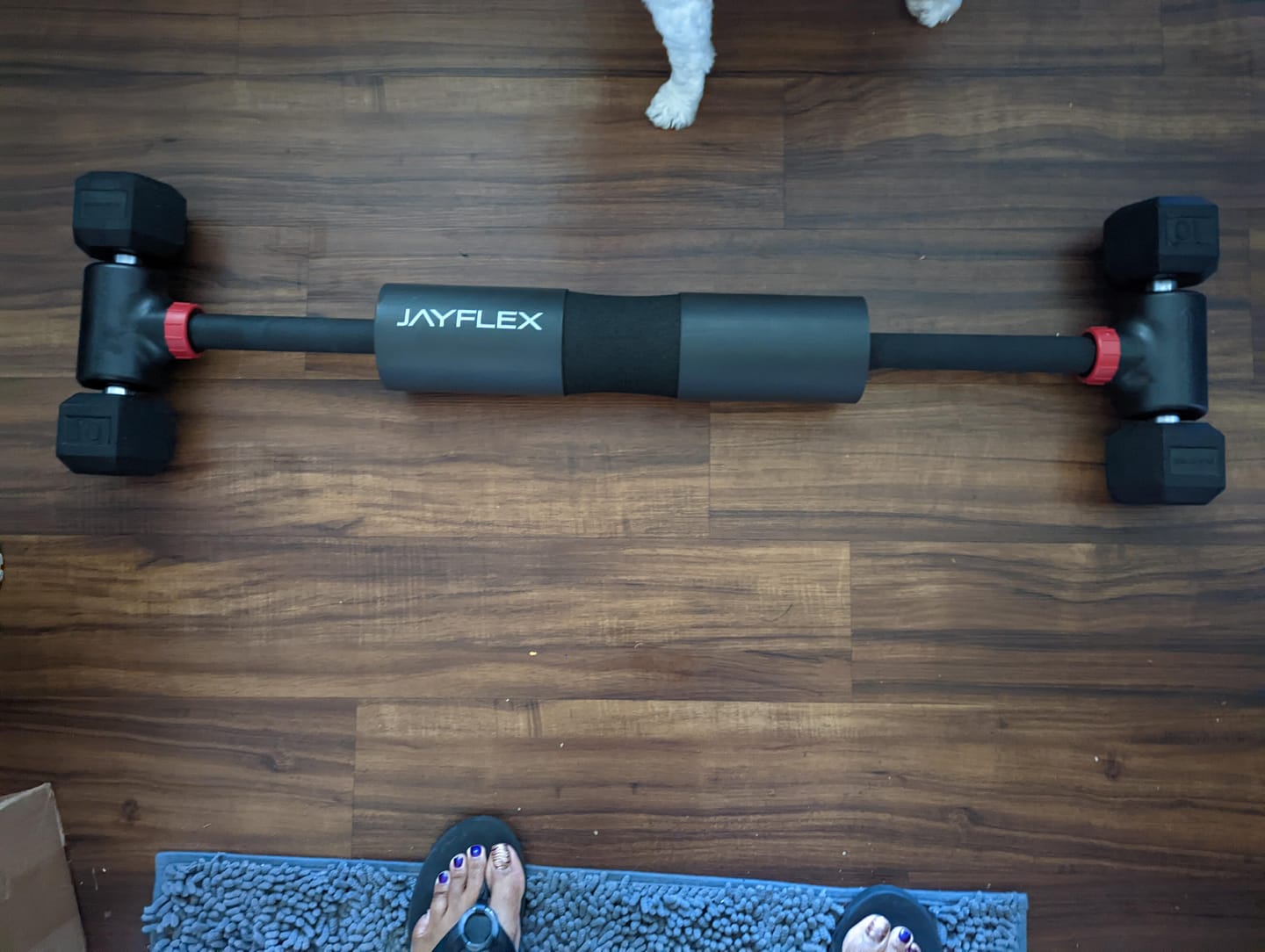 Customer photo review of Hyperbell Bundle: Bar, Kettlebell, Pad
