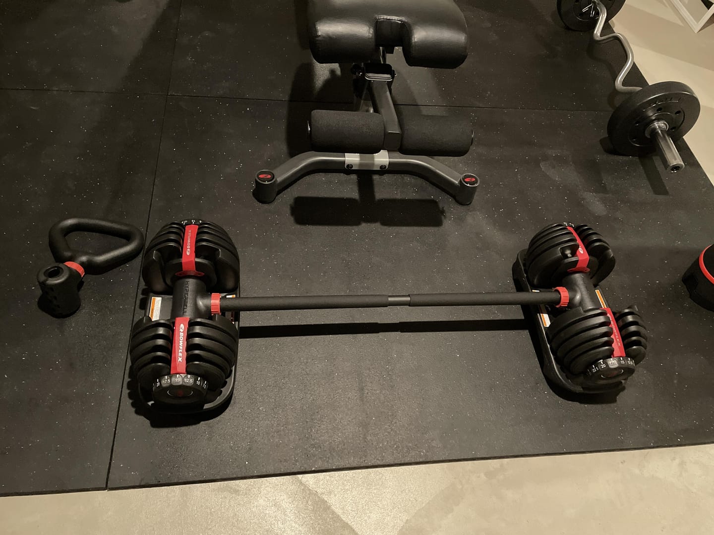 Customer photo review of Hyperbell Bundle: Bar, Kettlebell