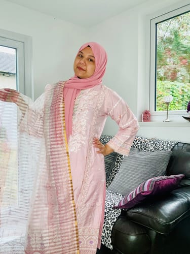 Customer photo review of DSE-01 - Readymade - Shanasai Signature Linen Collection by Casualite 2024